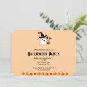 Boo Halloween-Party Einladung (Stehend Vorderseite)