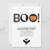 Boo! Halloween-Party-Einladung Einladung (Vorderseite)