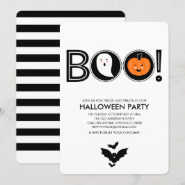 Boo! Halloween-Party-Einladung Einladung
