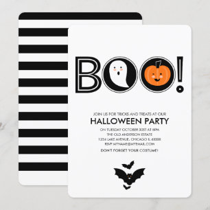 Boo! Halloween-Party-Einladung Einladung