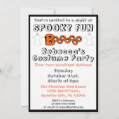 Boo-Halloween-Party-Einladung Einladung (Rückseite)