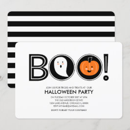 Boo! Halloween-Party-Einladung Einladung