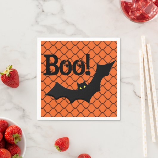 Boo! Halloween-Party Serviette (Beispiel)