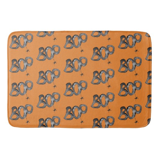 BOO! Halloween Pattern Badematte (Vorderseite)