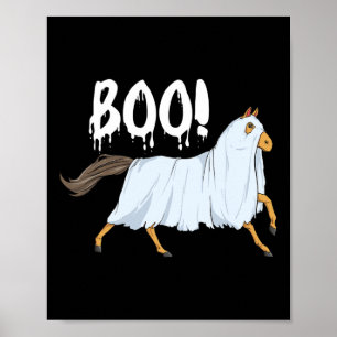 Boo - Halloween Pferde Pferdereiten Reitausflug Eq Poster