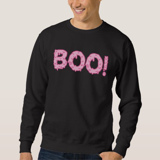 Boo Halloween Pink Sweatshirt (Vorderseite)