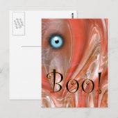 Boo! Halloween Postkarte (Vorne/Hinten)