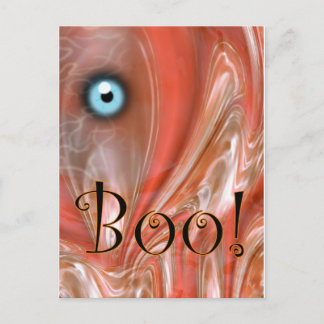 Boo! Halloween Postkarte