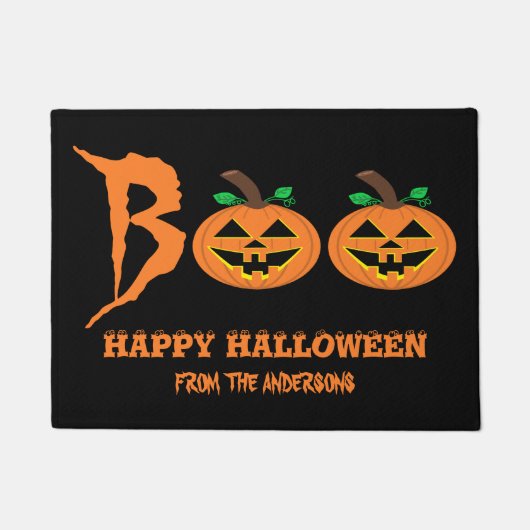 BOO! Halloween Pumpkin Doormat Fußmatte (Vorderseite)