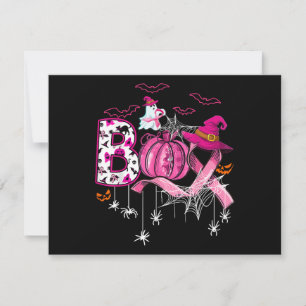 Boo Halloween Pumpkin rosa Band Rotzunge Brustknac