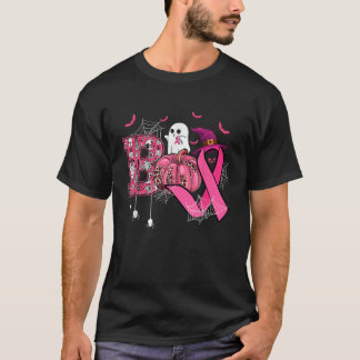 Boo Halloween Pumpkin rosa Band Rotzunge Brustknac T-Shirt