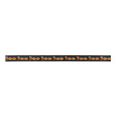 Boo! Halloween Pumpkin Satin Ribbon Satinband (Vorderseite)