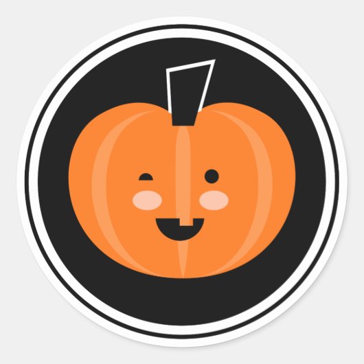 Boo! Halloween Pumpkin Sticker (Vorderseite)