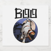Boo Halloween Schaumweinetikett (Einzelnes Label)