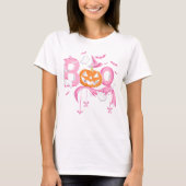 BOO Halloween Shirt Pink Spooky Season Ghost (Vorderseite)