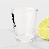 BOO! Halloween Shot Glass | Spooky Black Bat Party Schnapsglas (Rechts)