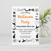 Boo Halloween Spooktacular Party Einladung (Stehend Vorderseite)