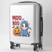 Boo Halloween Spooky Ghost Cow Aufkleber (Koffer)