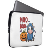 Boo Halloween Spooky Ghost Cow Laptopschutzhülle (Vorne Rechts)