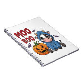 Boo Halloween Spooky Ghost Cow Notizblock (Rechte Seite)