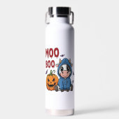 Boo Halloween Spooky Ghost Cow Trinkflasche (Vorne)