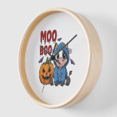 Boo Halloween Spooky Ghost Cow Uhr (Winkel)