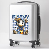 Boo Halloween Spooky Highland Cow Aufkleber (Koffer)