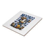 Boo Halloween Spooky Highland Cow Fliese (Seite)