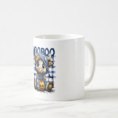 Boo Halloween Spooky Highland Cow Kaffeetasse (VorderseiteRechts)