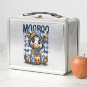 Boo Halloween Spooky Highland Cow Metall Brotdose (Beispiel)