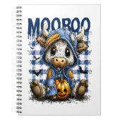 Boo Halloween Spooky Highland Cow Notizblock (Vorderseite)