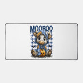 Boo Halloween Spooky Highland Cow Schreibtischunterlage (Vorderseite)