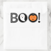 Boo! Halloween-Sticker Rechteckiger Aufkleber (Tasche)