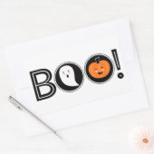 Boo! Halloween-Sticker Rechteckiger Aufkleber (Umschlag)
