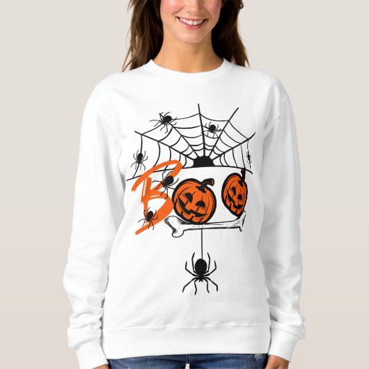 BOO Halloween Sweatshirt (Vorderseite)