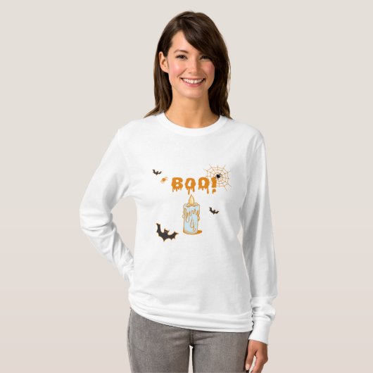 Boo! Halloween T-Shirt (Vorne ganz)
