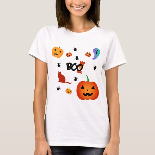 Boo Halloween T-Shirt (Vorderseite)