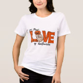 Boo Halloween T - Shirt mit Liebe Theme (Vorderseite)