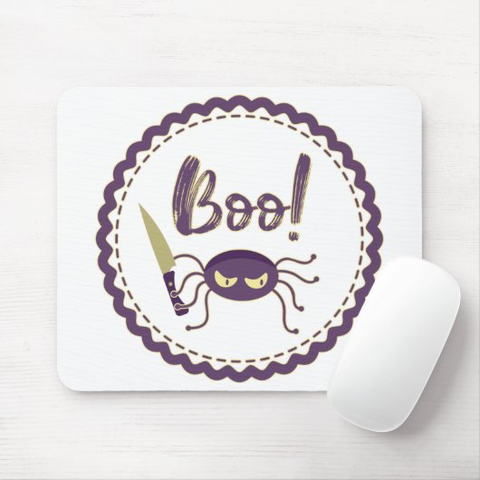 Boo! Halloween-T - Shirt Mousepad (Mit Mouse)