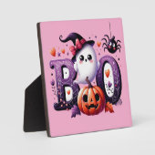 Boo Halloween Tabletop-Zeichen Fotoplatte (Vorderseite)