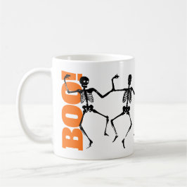 BOO! Halloween-Tanzskelette Kaffeetasse