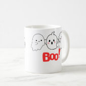 Boo! Halloween-Tasse | Spooky & Fun Coffee Cup Kaffeetasse (VorderseiteRechts)