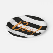 Boo! Halloween-Teller Pappteller (Schrägansicht)