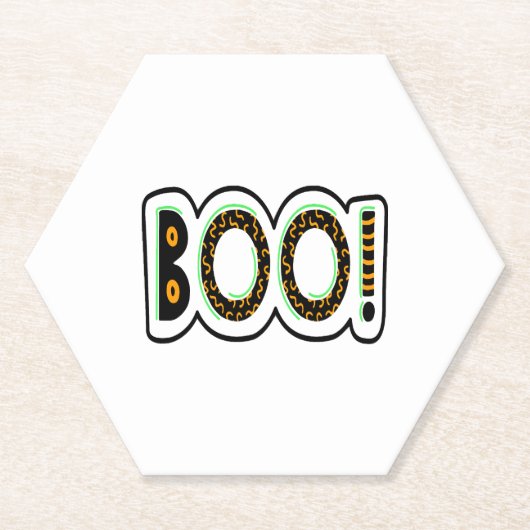 BOO Halloween Untersetzer (Vorderseite)