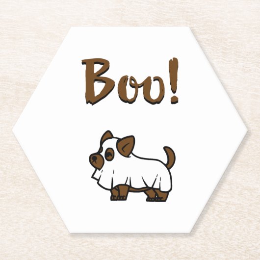 Boo Halloween                Untersetzer (Vorderseite)