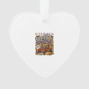 Boo Halloween Vintage LKW Geist Kürbisse Leopard Ornament