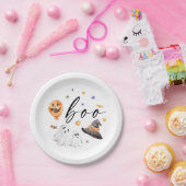 Boo Halloween Watercolor Party Pappteller (Party)