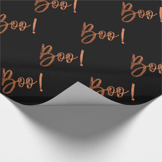 Boo! Halloween-Werbezeitschrift Geschenkpapier (Ecke)