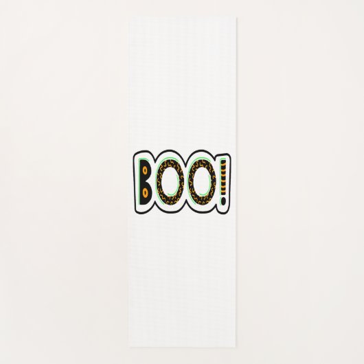 BOO Halloween Yogamatte (Vorderseite)