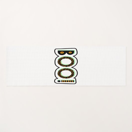 BOO Halloween Yogamatte (Vorderseite (Horizontal))